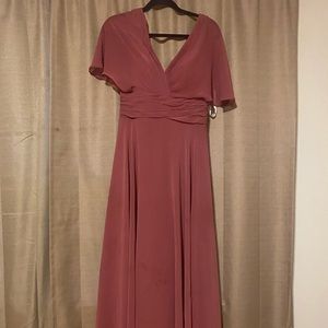 AZAZIE Pamela Dusty Rose bridemaid dress